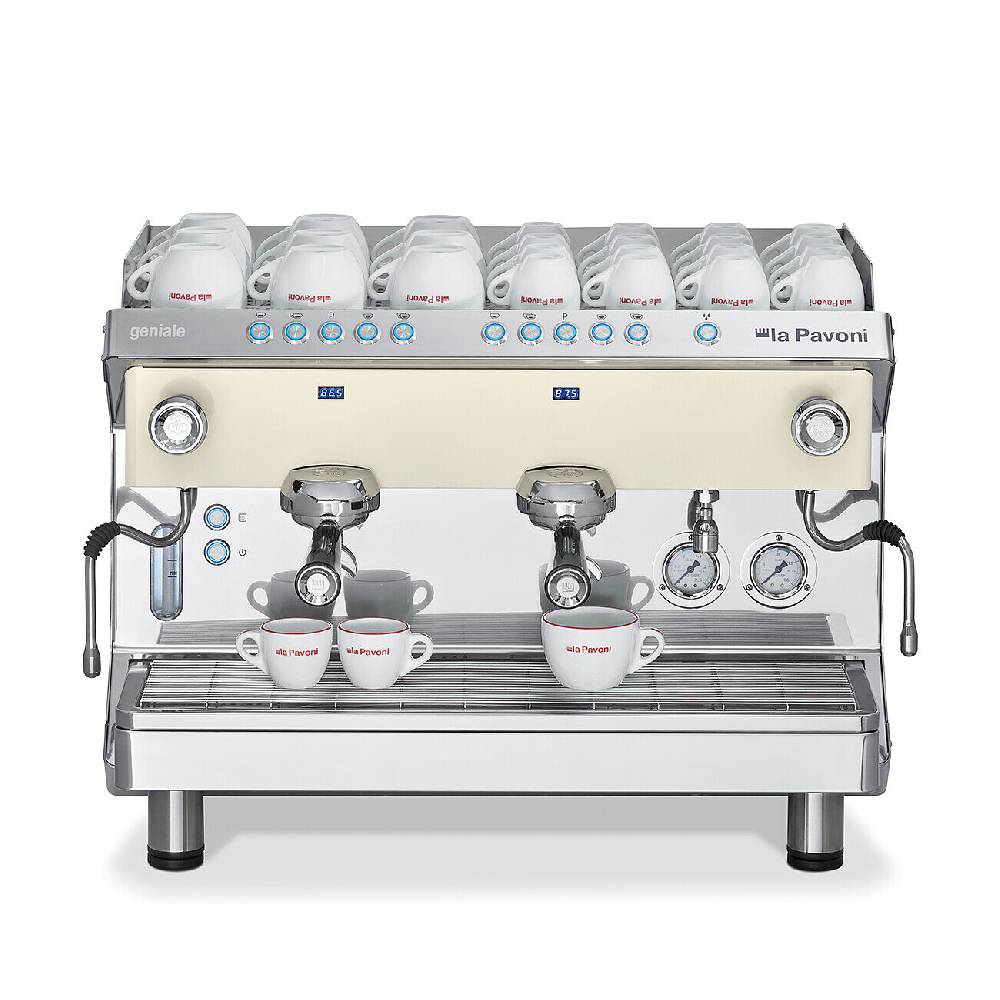 La Pavoni GENIALE VOLUMETRICA 2 GRUPPI BIANCA Convenienza