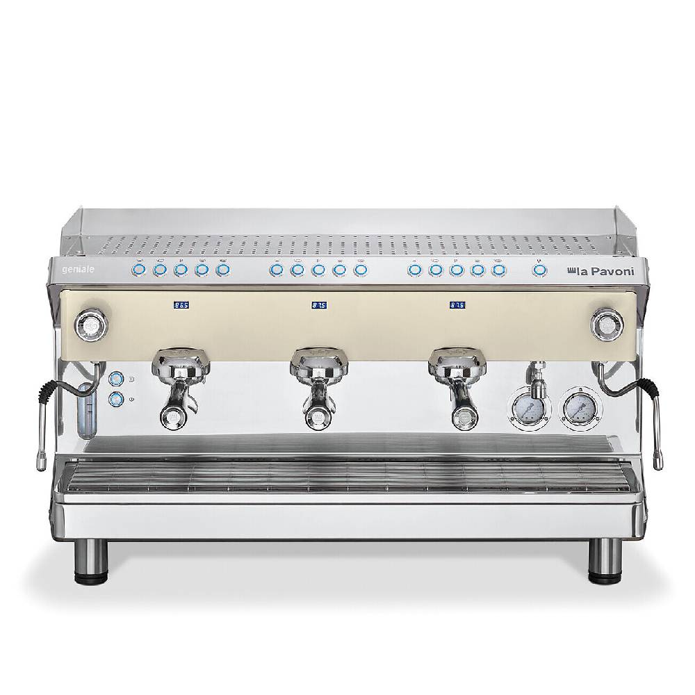 La Pavoni GENIALE VOLUMETRICA 3 GRUPPI BIANCA Sconto