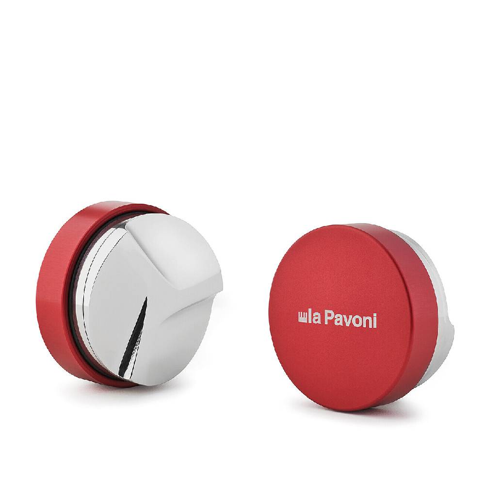 La Pavoni LIVELLATORE SEMIPRO ROSSO CON LOGO PER PORTAFILTRO MACCHINA SEMIPROFESSIONALE