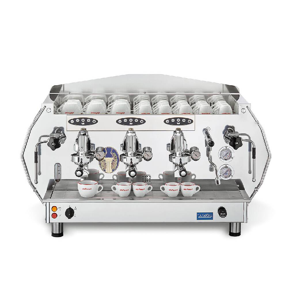 La Pavoni DIAMANTE E61 VOLUMETRICA 3 GRUPPI ORO Nuovo