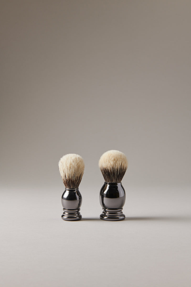 Lorenzi Milano Pennello barba nichel nero in Nichel nero Italy