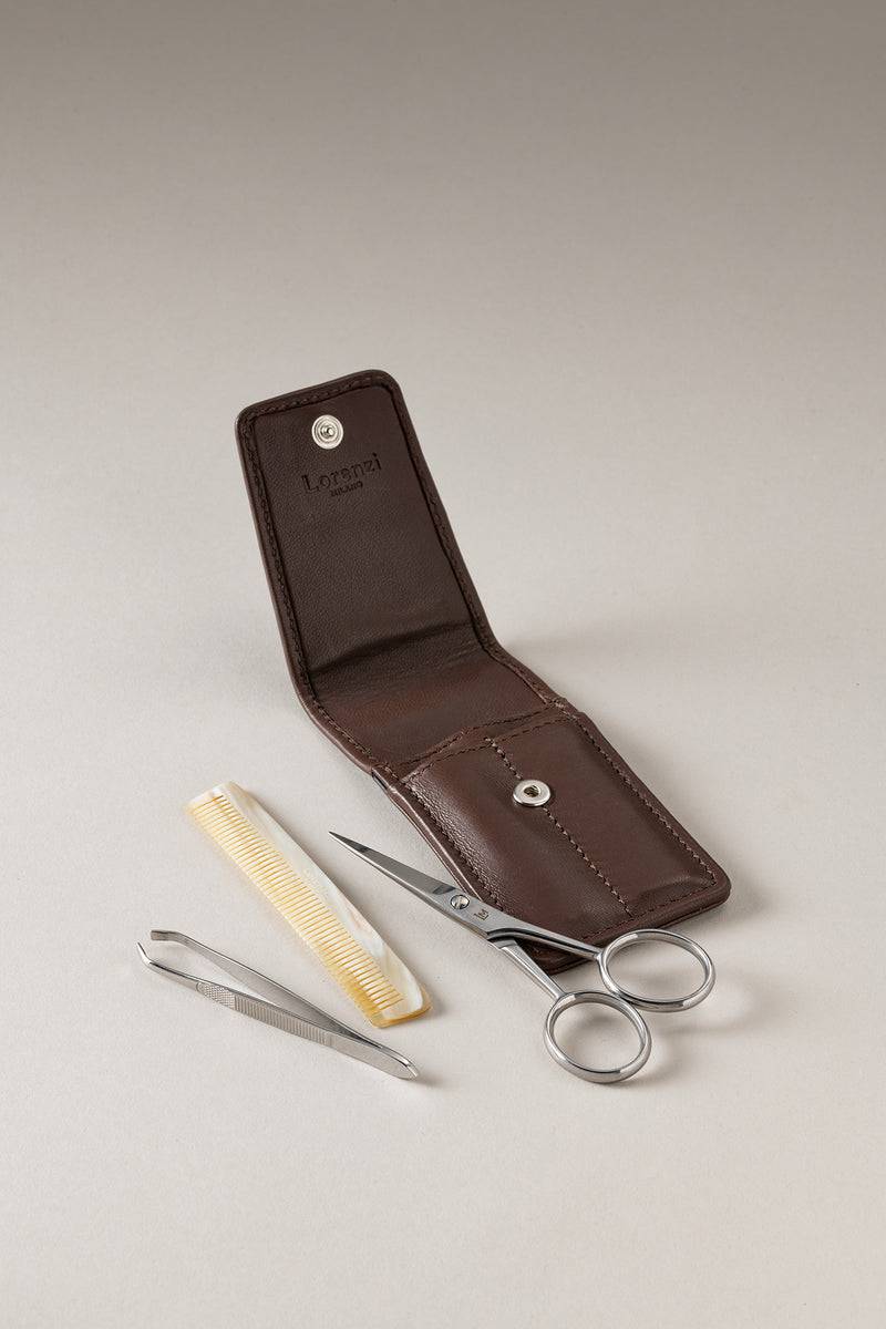 Lorenzi Milano Set barba/baffi in Nappa Spedizione Gratuita