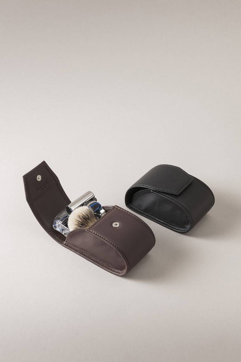Lorenzi Milano Set rasoio pennello barba viaggio in Zebu Outlet