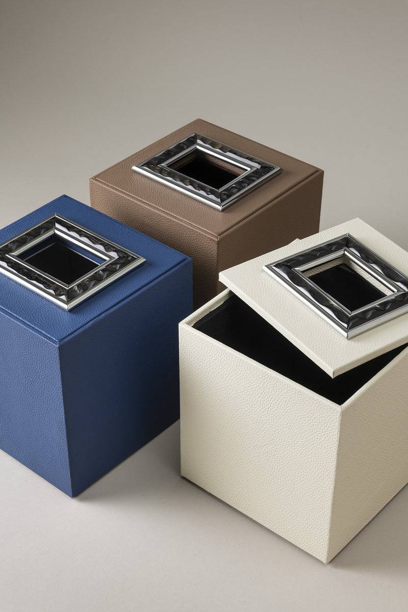 Lorenzi Milano Cubo porta fazzoletti in Orice Shopping Online