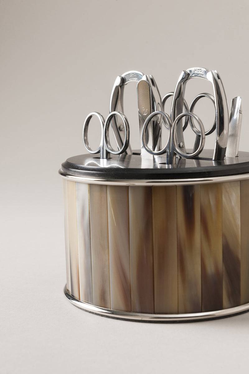 Lorenzi Milano Completo manicure da toilette in Zebu Online