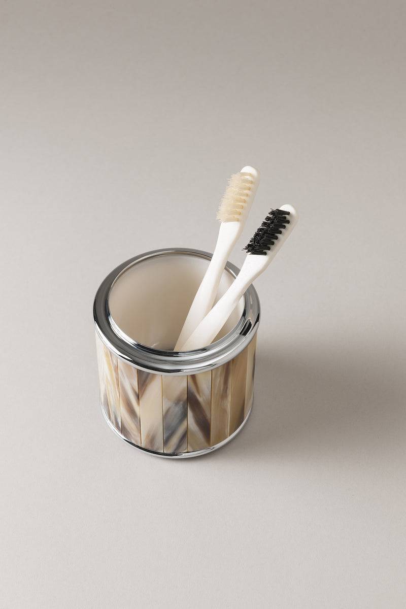 Lorenzi Milano Porta spazzolini da denti in Zebu In Vendita