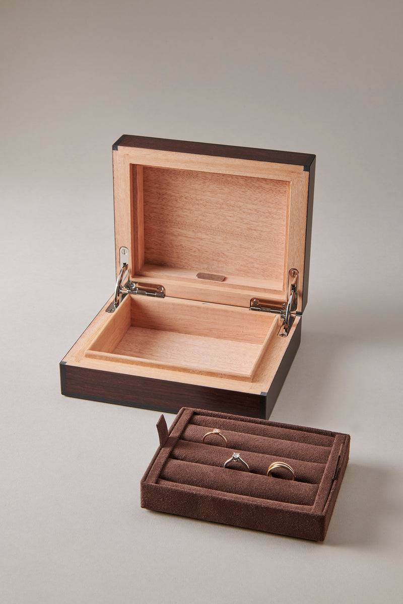 Lorenzi Milano Cofanetto porta anelli in Palissandro Santos Offerta
