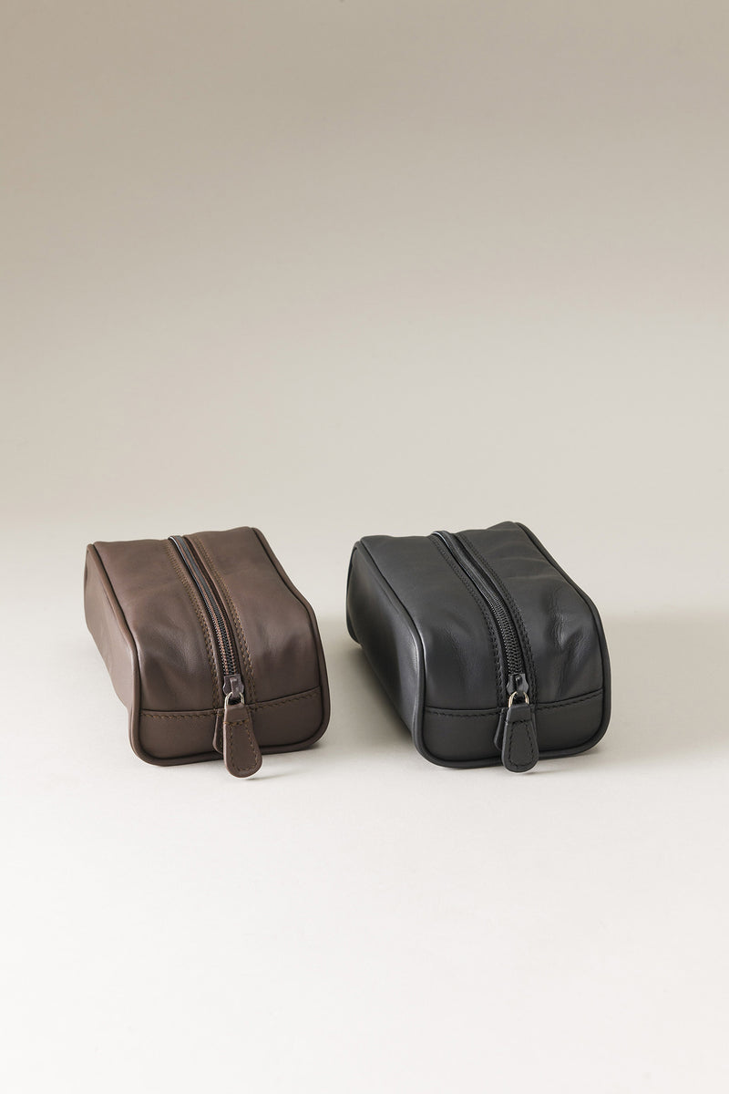 Lorenzi Milano Necessaire da viaggio mignon in Nappa In Saldo