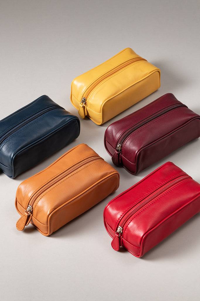 Lorenzi Milano Necessaire da viaggio mignon in Nappa In Saldo