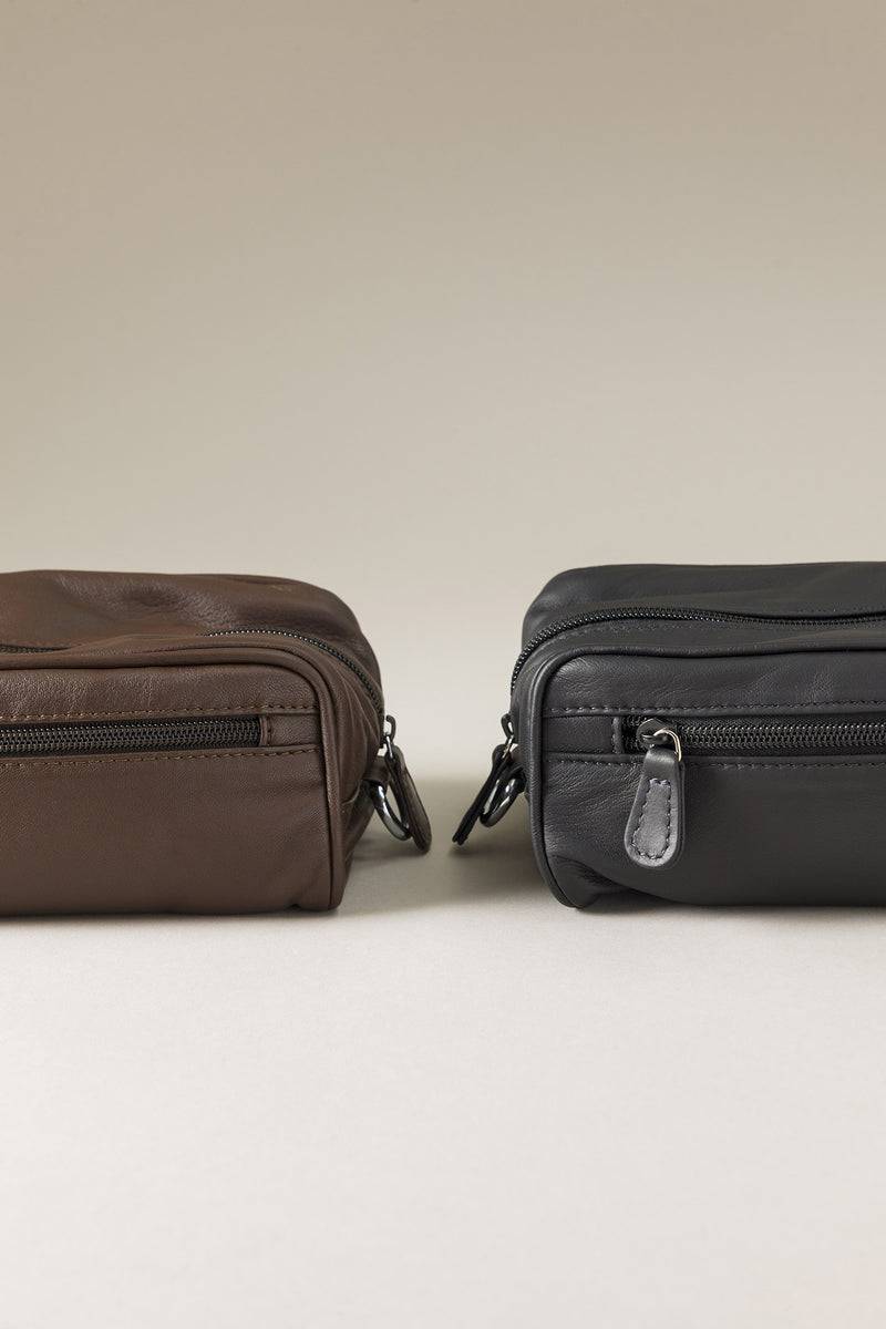 Lorenzi Milano Necessaire da viaggio piccolo in Nappa Nuova