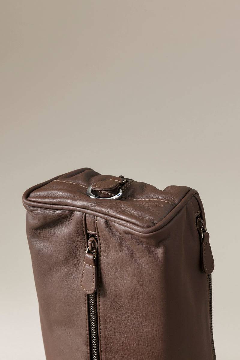 Lorenzi Milano Necessaire da viaggio medio in Nappa Moda