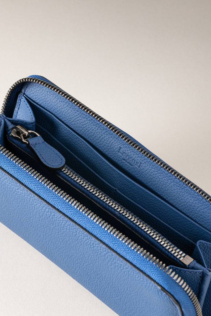 Lorenzi Milano Portafogli donna in Vitello nautico Outlet