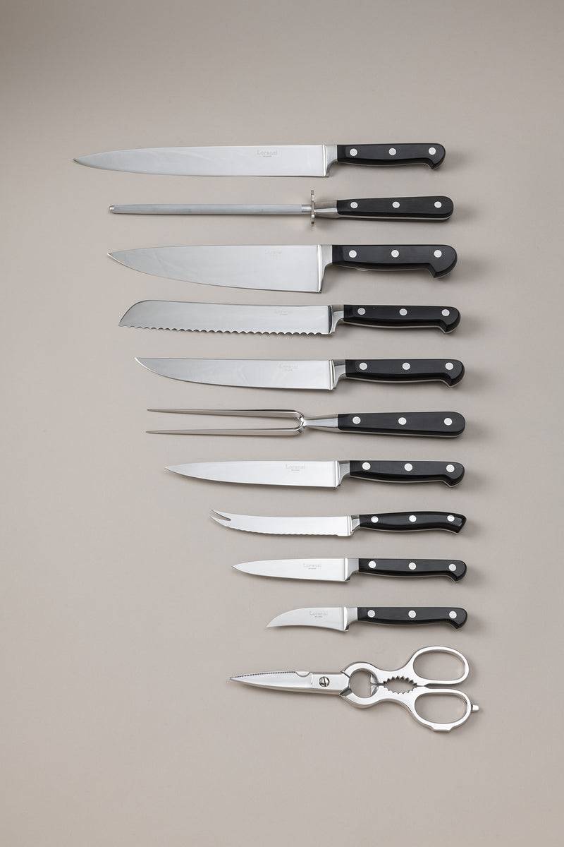 Lorenzi Milano Set coltelli da cucina piccolo in Noce canaletto Sottocosto