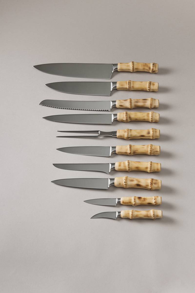 Lorenzi Milano Set coltelli da cucina in Bambù Presa