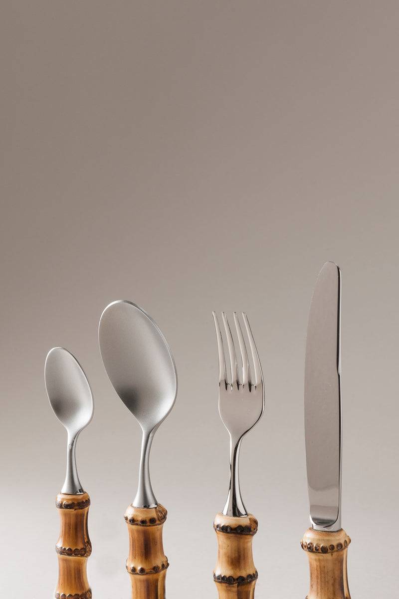 Lorenzi Milano Set posate da tavola in Bambù Italia