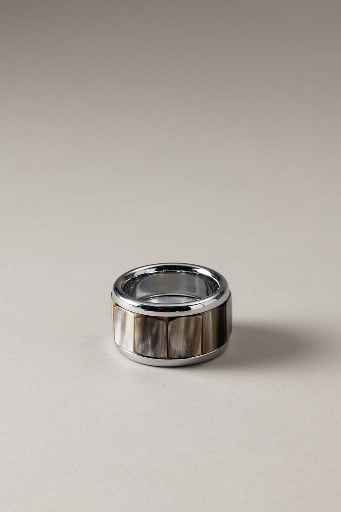 Lorenzi Milano Anello porta tovagliolo in Zebu Nuovi prodotti