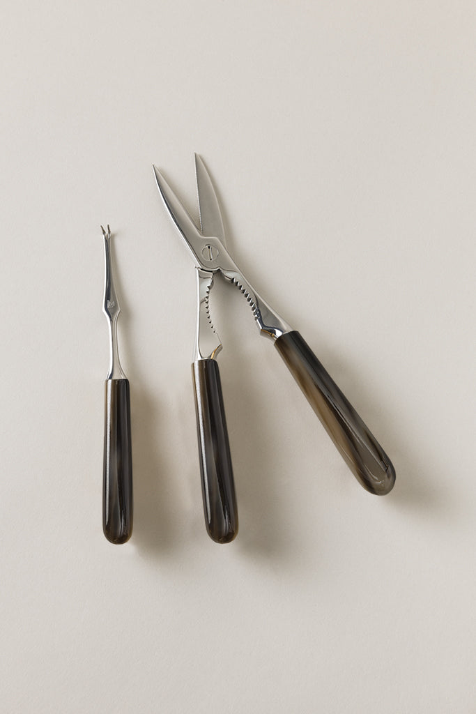 Lorenzi Milano set da crostacei in Zebu 50% di sconto con spedizione gratuita