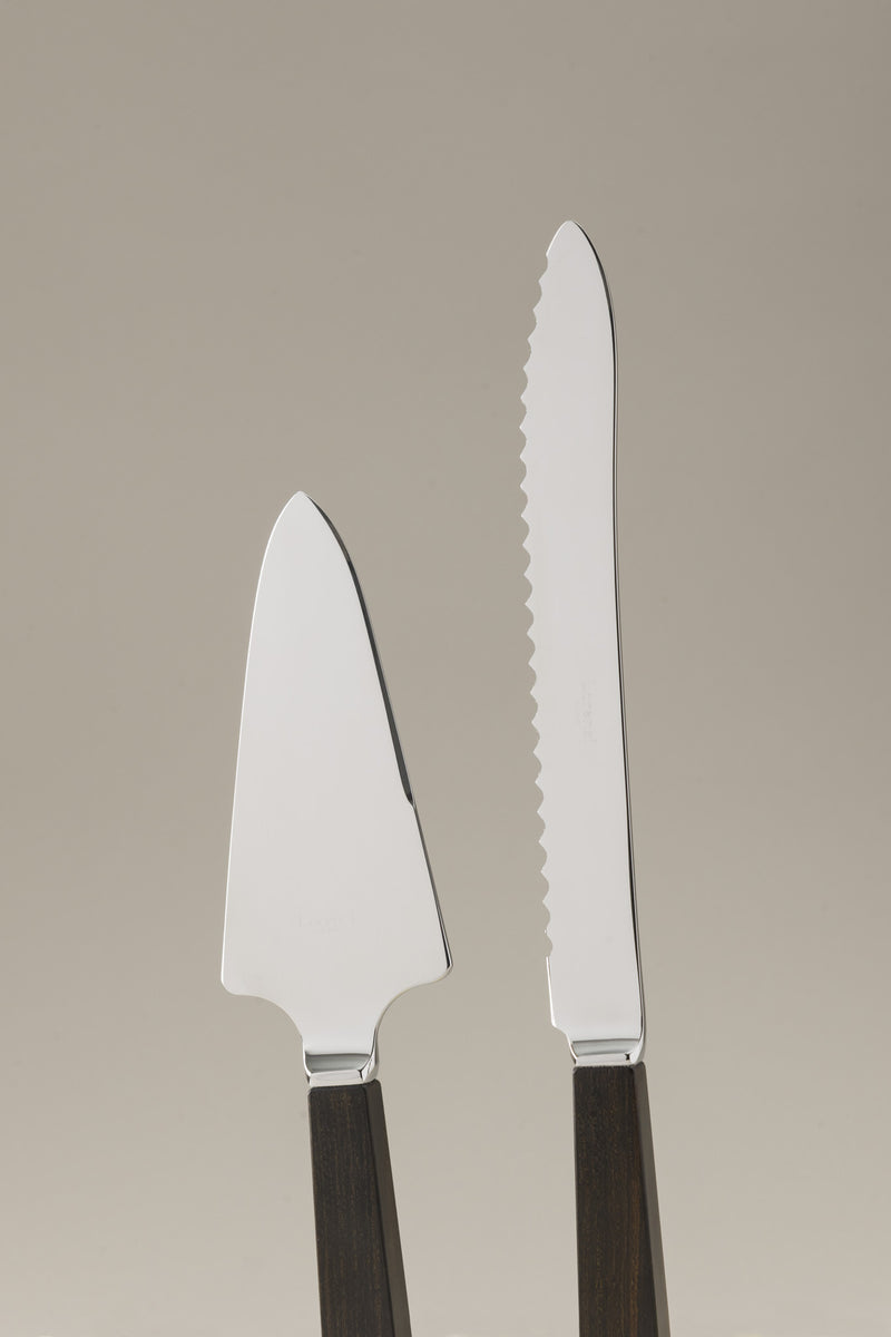 Lorenzi Milano Coltello e pala torta (individuali) in Legno Soddisfazione Garantita