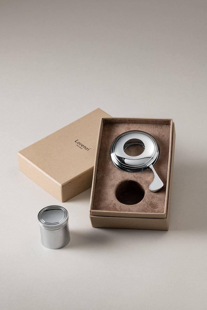 Lorenzi Milano Set pinza e tappo Champagne in Ottone cromato Acquista Ora