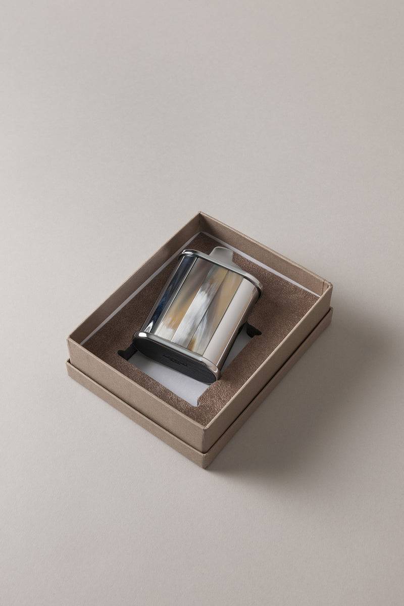 Lorenzi Milano Porta accendino Bic tavolo in Zebu Offerta speciale della fabbrica