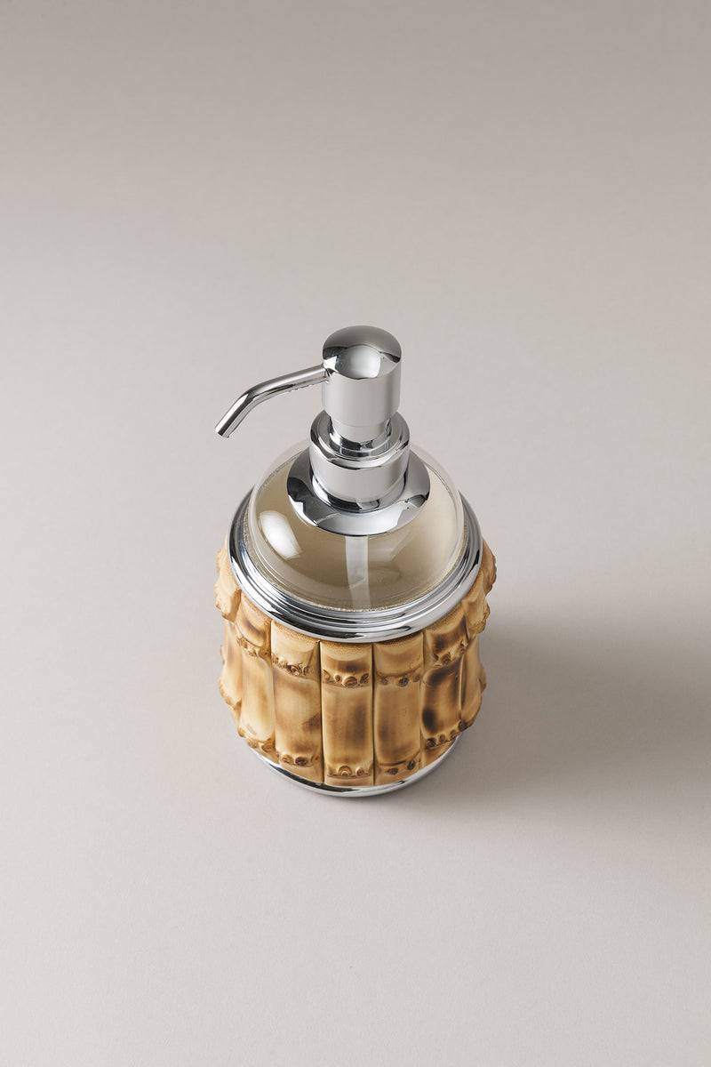Lorenzi Milano Dispenser per sapone in Bambù Qualità Garantita