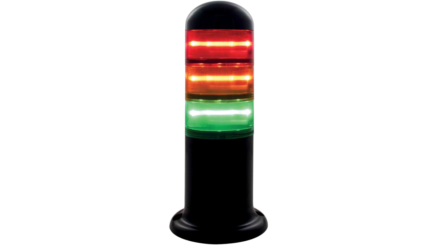 Rs-Online Torretta di segnalazione RS PRO 24 V ca/cc LED lenti Rosso/Verde/Ambra Black Friday