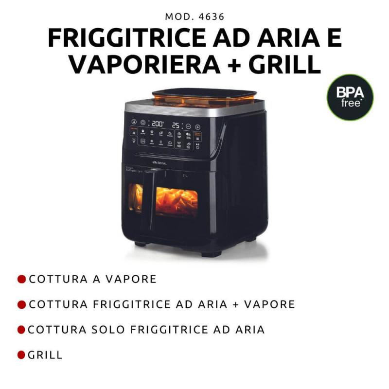 Ariete FRIGGITRICE AD ARIA VAPORE E GRILL Saldi Di Fabbrica