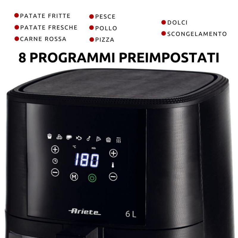 Ariete FRIGGITRICE AD ARIA 6 LITRI CON VETRO Nuova