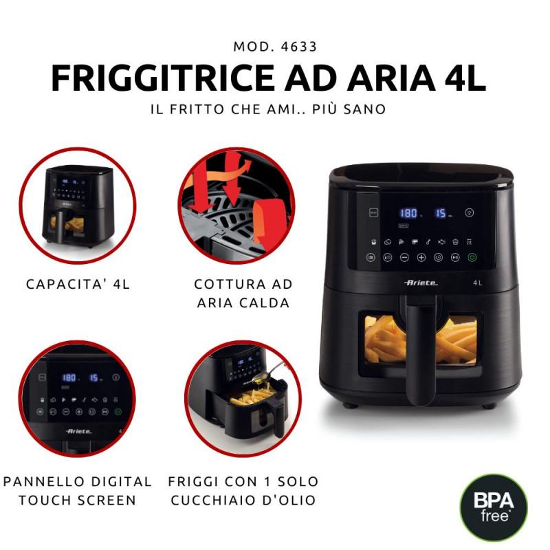 Ariete FRIGGITRICE AD ARIA 4LITRI CON VETRO 2025