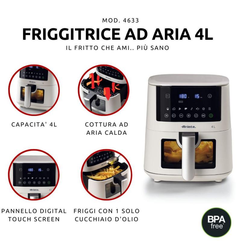 Ariete FRIGGITRICE AD ARIA 4LITRI CON VETRO Italy