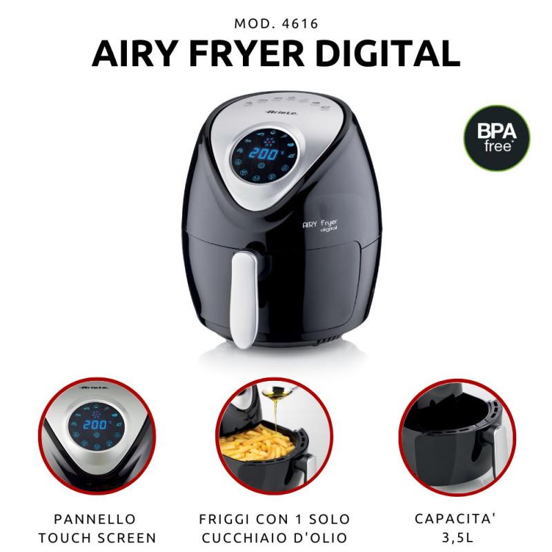 Ariete FRIGGITRICE AD ARIA 3 5 LITRI NERO Soddisfazione Garantita