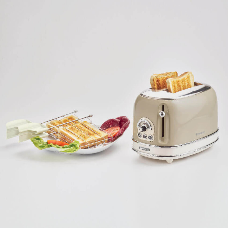 Ariete TOSTAPANE 2 FETTE VINTAGE BEIGE Saldi Di Fabbrica