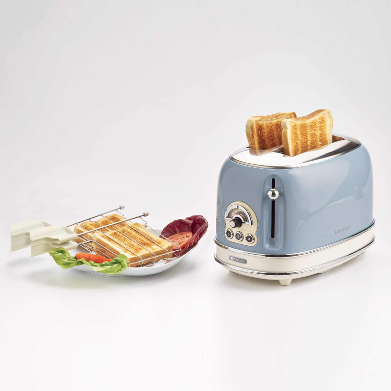 Ariete TOSTAPANE 2 FETTE VINTAGE CELESTE Vendite Flash