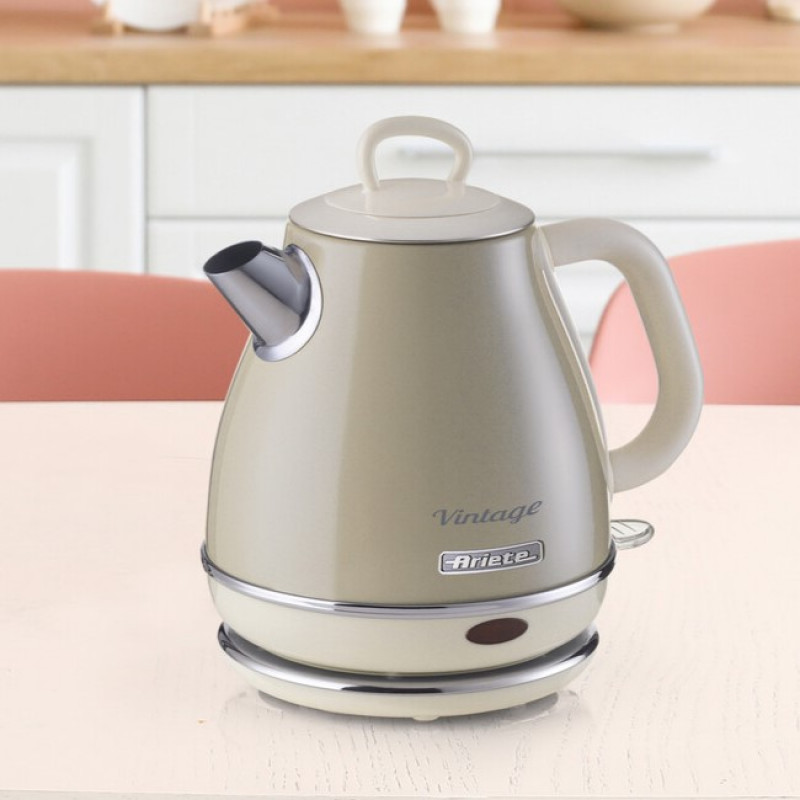 Ariete BOLLITORE ELETTRICO 1 LITRO VINTAGE BEIGE Consegna Veloce
