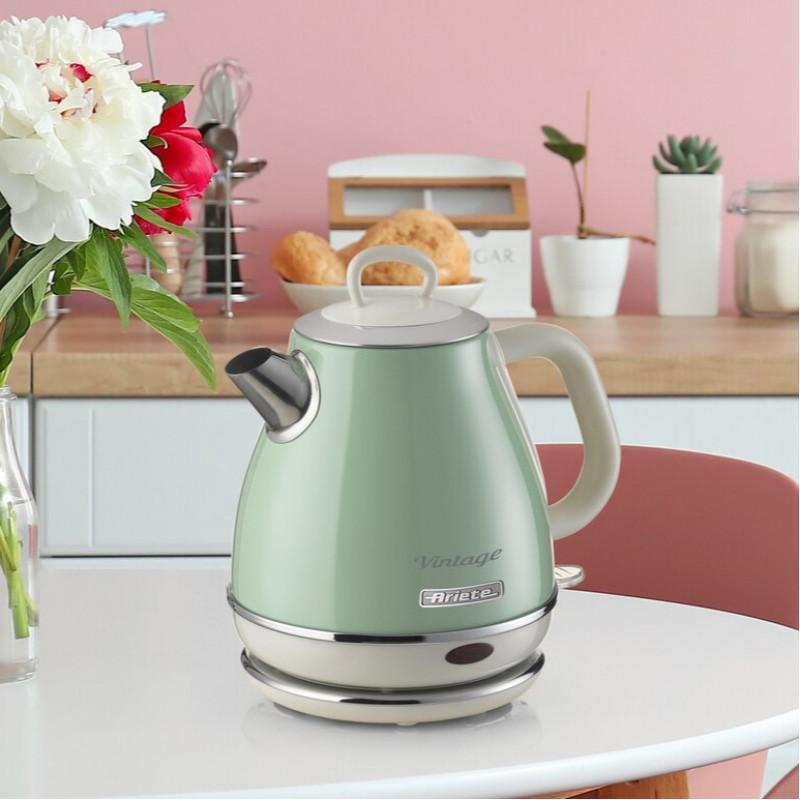 Ariete BOLLITORE ELETTRICO 1 LITRO VINTAGE VERDE Promozione Limitata