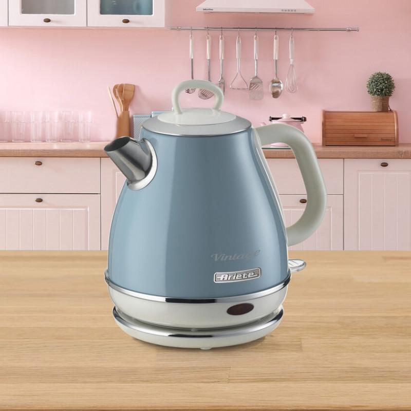 Ariete BOLLITORE ELETTRICO 1 LITRO VINTAGE CELESTE Fino Al -60%