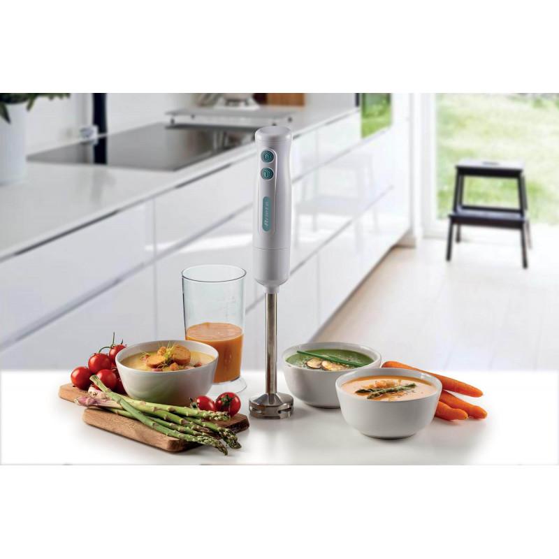 Ariete FRULLATORE A IMMERSIONE CON LAMA IN ACCIAIO INOX BIANCO &AMP; CELESTE Offerte