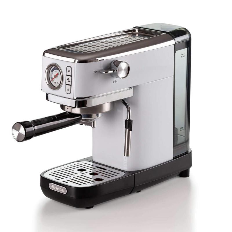 Ariete MACCHINA DA CAFFè ESPRESSO IN METALLO CON MANOMETRO BIANCO Vendita Calda