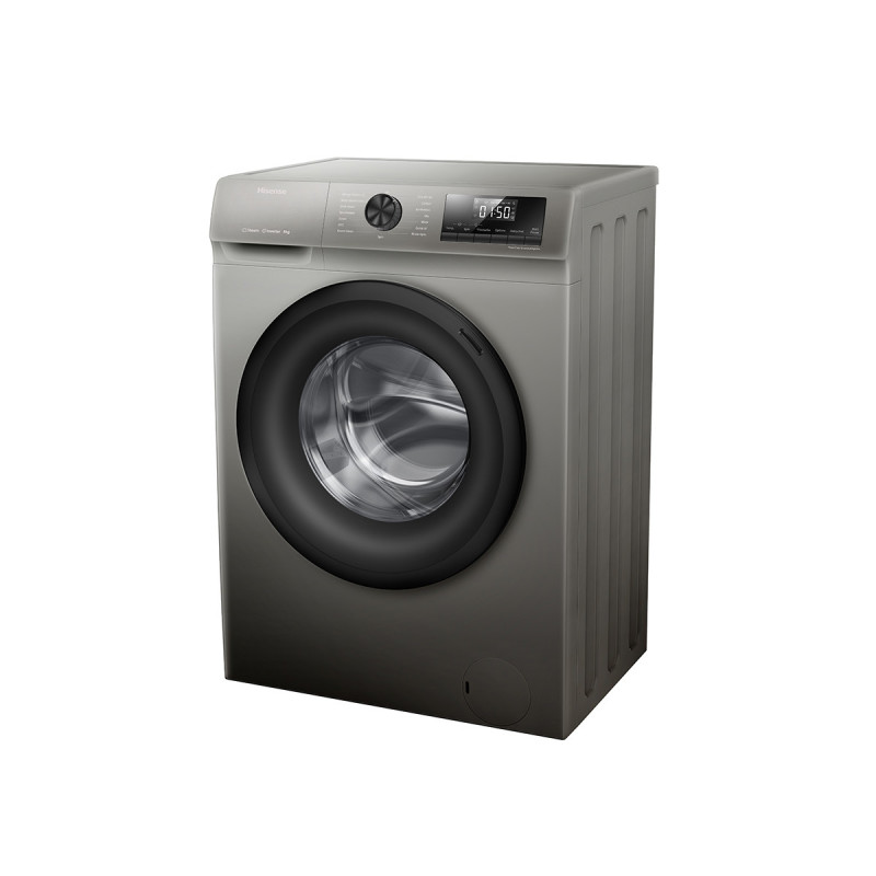 ﻿Hisense WFQP8014EVMT lavatrice Caricamento frontale 8 kg 1400 Giri/min Acciaio inox Hotsell