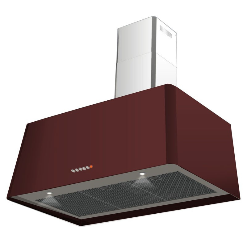 Lofra Rainbow 90 Cappa aspirante a parete Bordeaux 600 m³/h A Convenienza