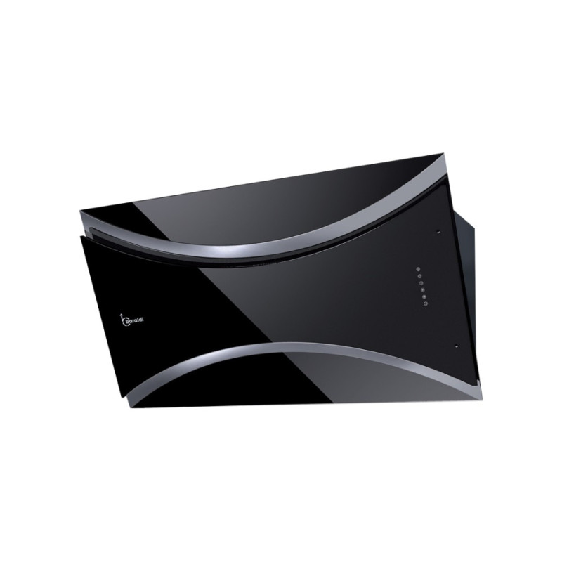 Baraldi QEEN Cappa Cucina a Parete 90 cm 900 m3/h - Vetro Nero 2025
