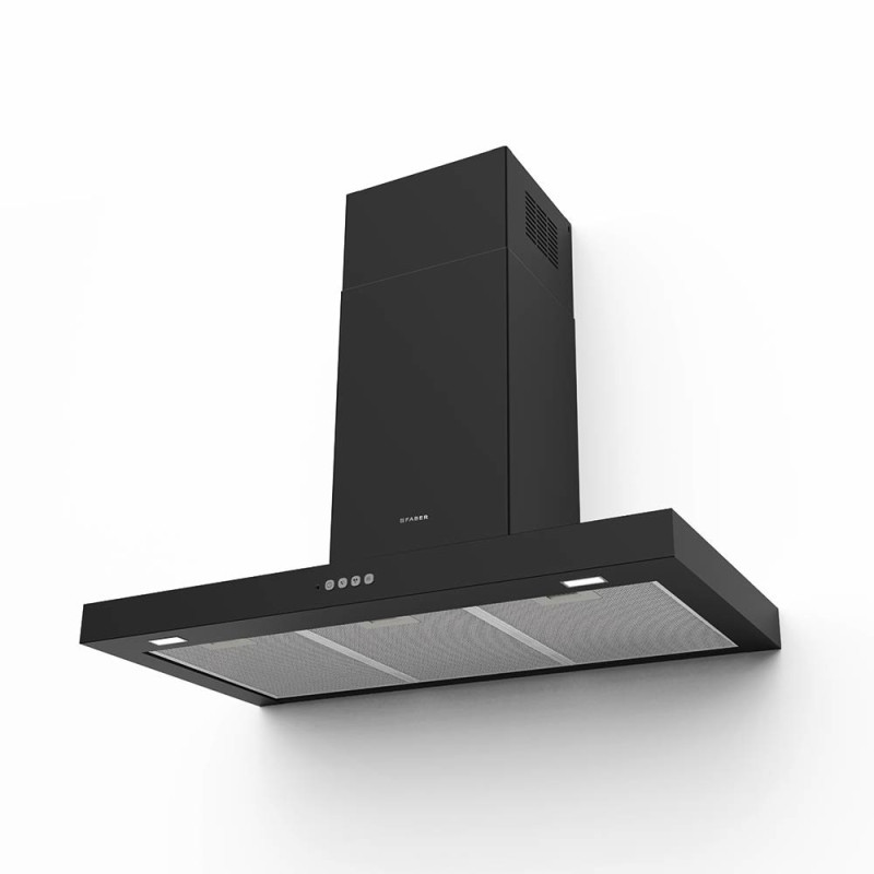 FABER S.p.A. Stilo Comfort BK Matt A90 Cappa aspirante a parete Nero 690 m³/h B Promozione