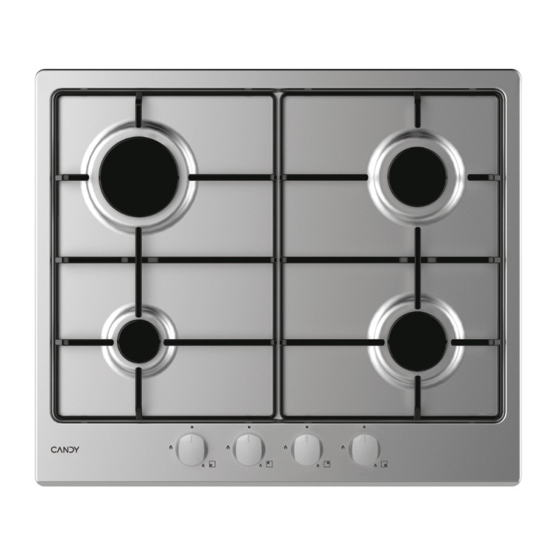 Candy Timeless CDOY6GRX Acciaio inox Da incasso 59 cm Gas 4 Fornello(i) Moda