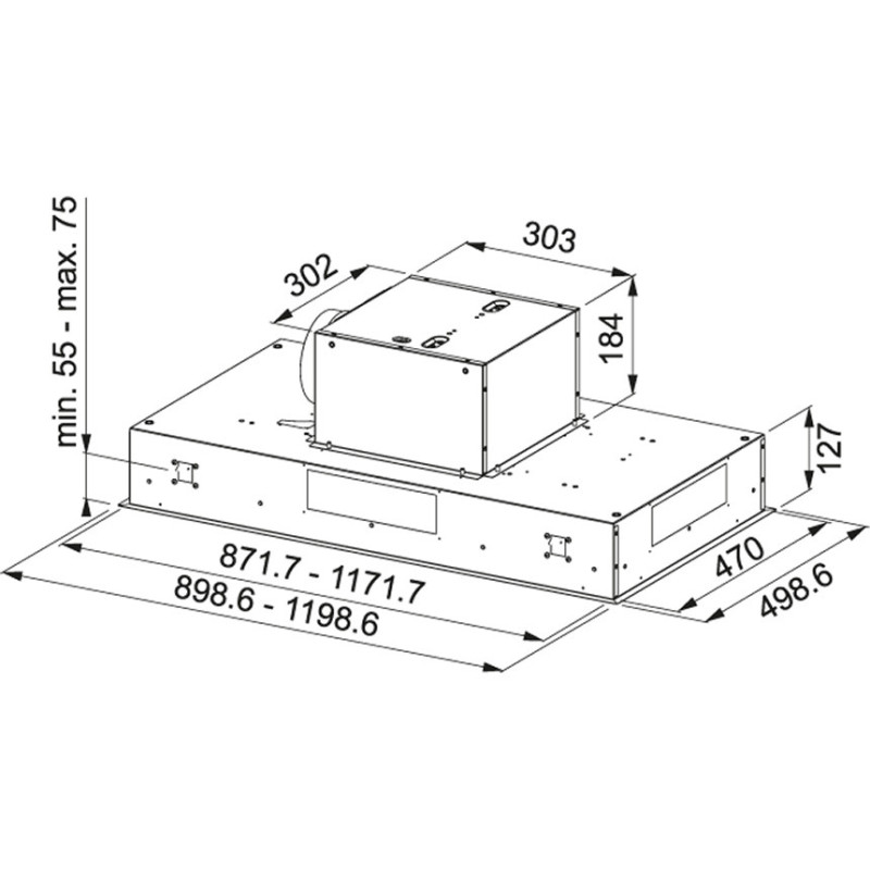Franke FCBI 926 XS Integrato a soffitto Acciaio inox 700 m³/h A I Più Venduti
