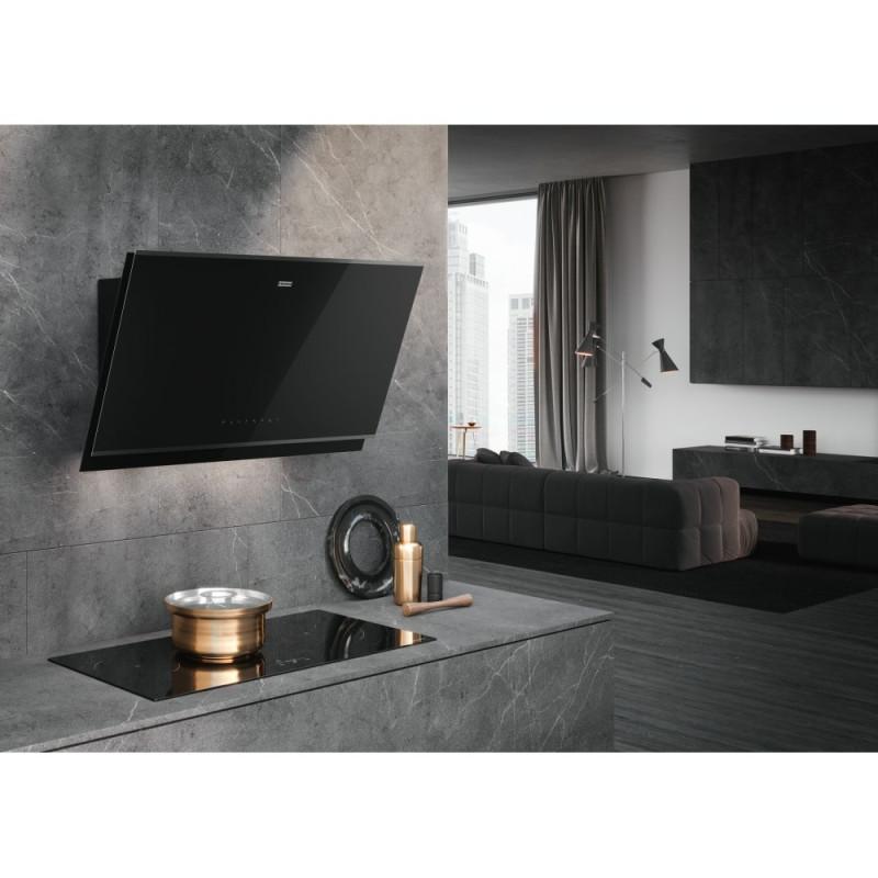 Franke FMY PRO 907 FM BK/BK MATT KL Cappa aspirante a parete Nero Grigio 450 m³/h A++ Presa