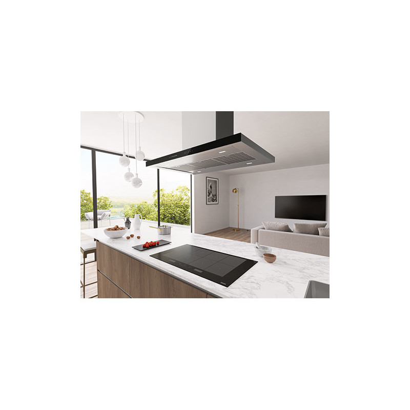 Franke T-SHAPE AVANT-SILENCE FTLN I H45 X/BK GLASS A90 Cappa aspirante a isola Nero Acciaio inox 750 m³/h A+ Italia
