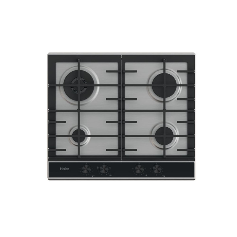 Haier Series 4 HAHG6BR4XH Acciaio inox Da incasso 59.5 cm Gas 4 Fornello(i) Economico