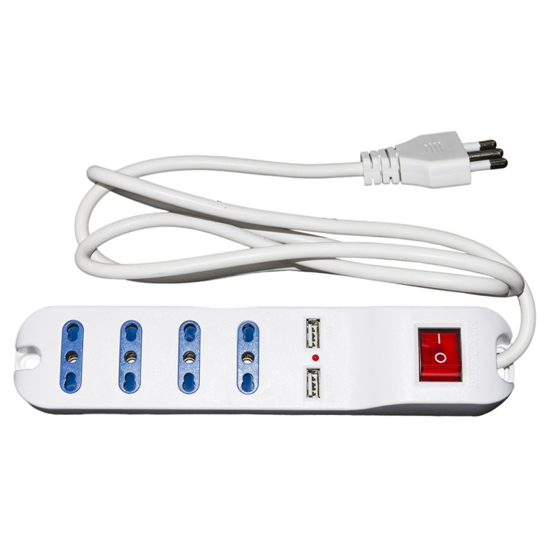 Link Accessori LKMP04USB prolunghe e multiple 1 5 m 4 presa(e) AC Interno Bianco I Più Venduti
