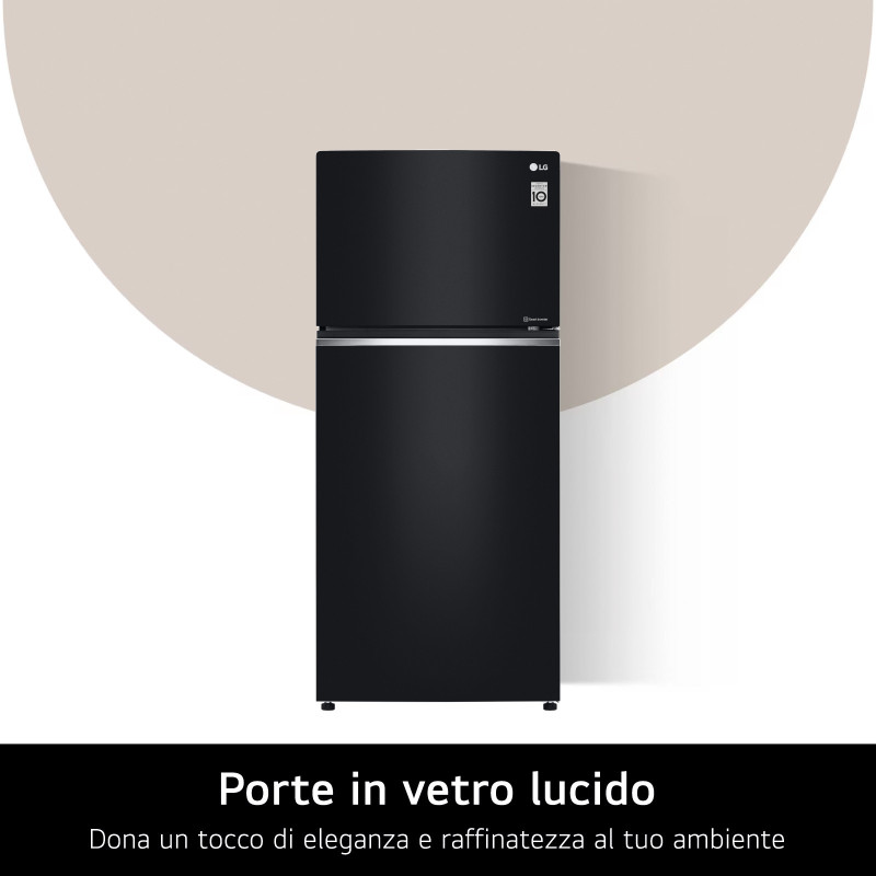 LG GTB744BMBED Frigorifero doppia porta Classe E 506L Porte in vetro Door Cooling Nero Consegna Veloce