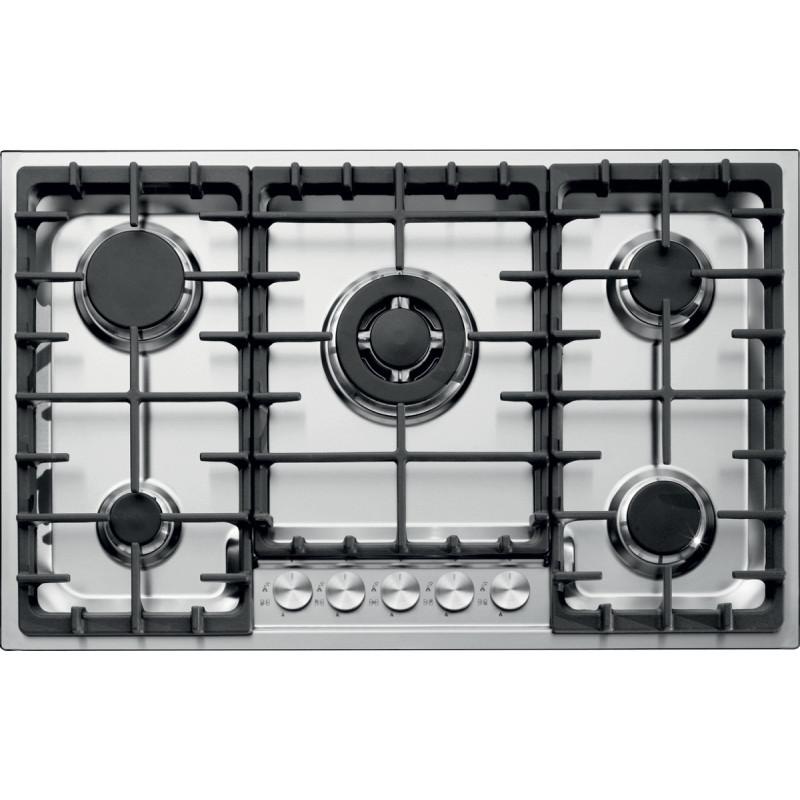 Barazza 1POF80 piano cottura Nero Acciaio inox Da incasso Gas 5 Fornello(i) Convenienza
